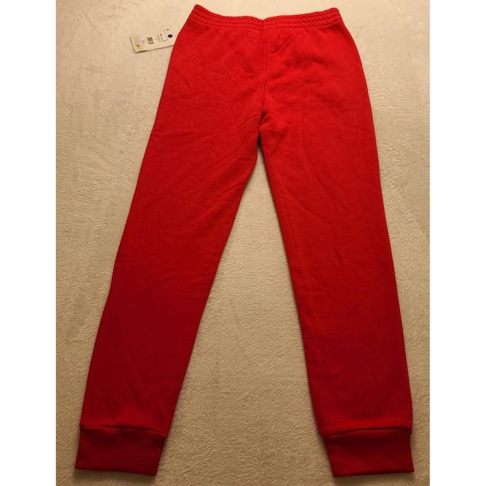 Champion Boys Signature Fleece Jogger Lychee Red Large 14/16 Elastic Waist NWT